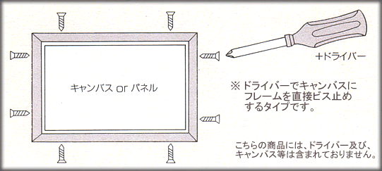 仮縁 O型 ステン色 組立図